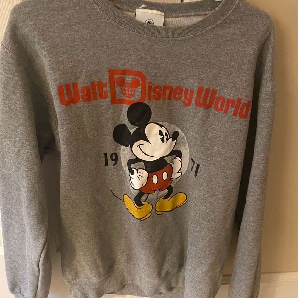 Disney Gray Mickey Mouse Sweatshirt
